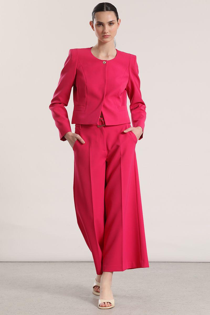 Chaqueta corta Liola mujer fresa-1