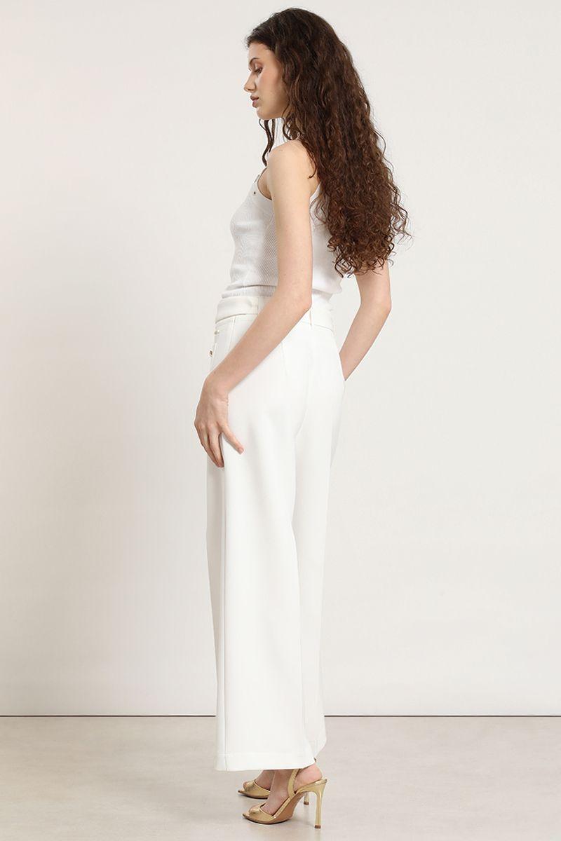 Pantalon ancho, cinturon, crudo Liola-5