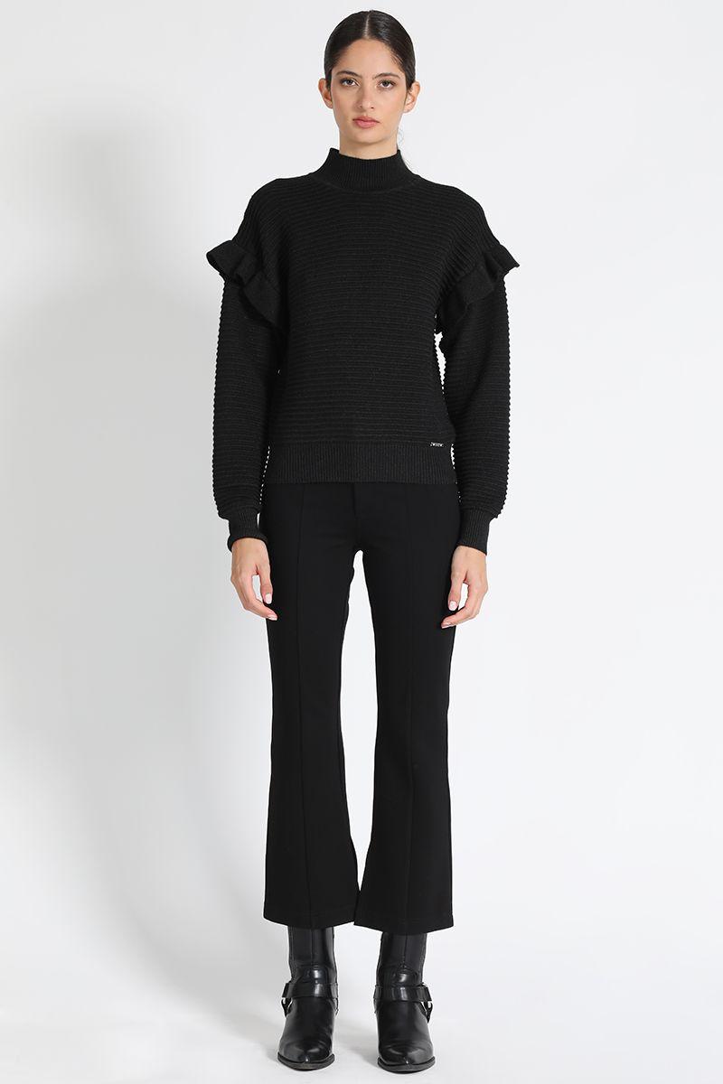 Jersey Tejido  Negro Liola-2