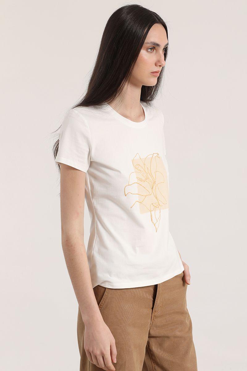 Polera estampado flor liola mujer crudo-1