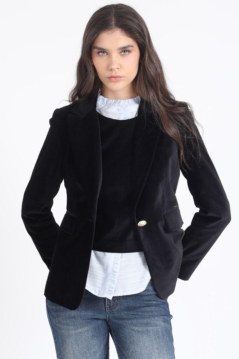 Top Terciopelo, Negro Liola-1
