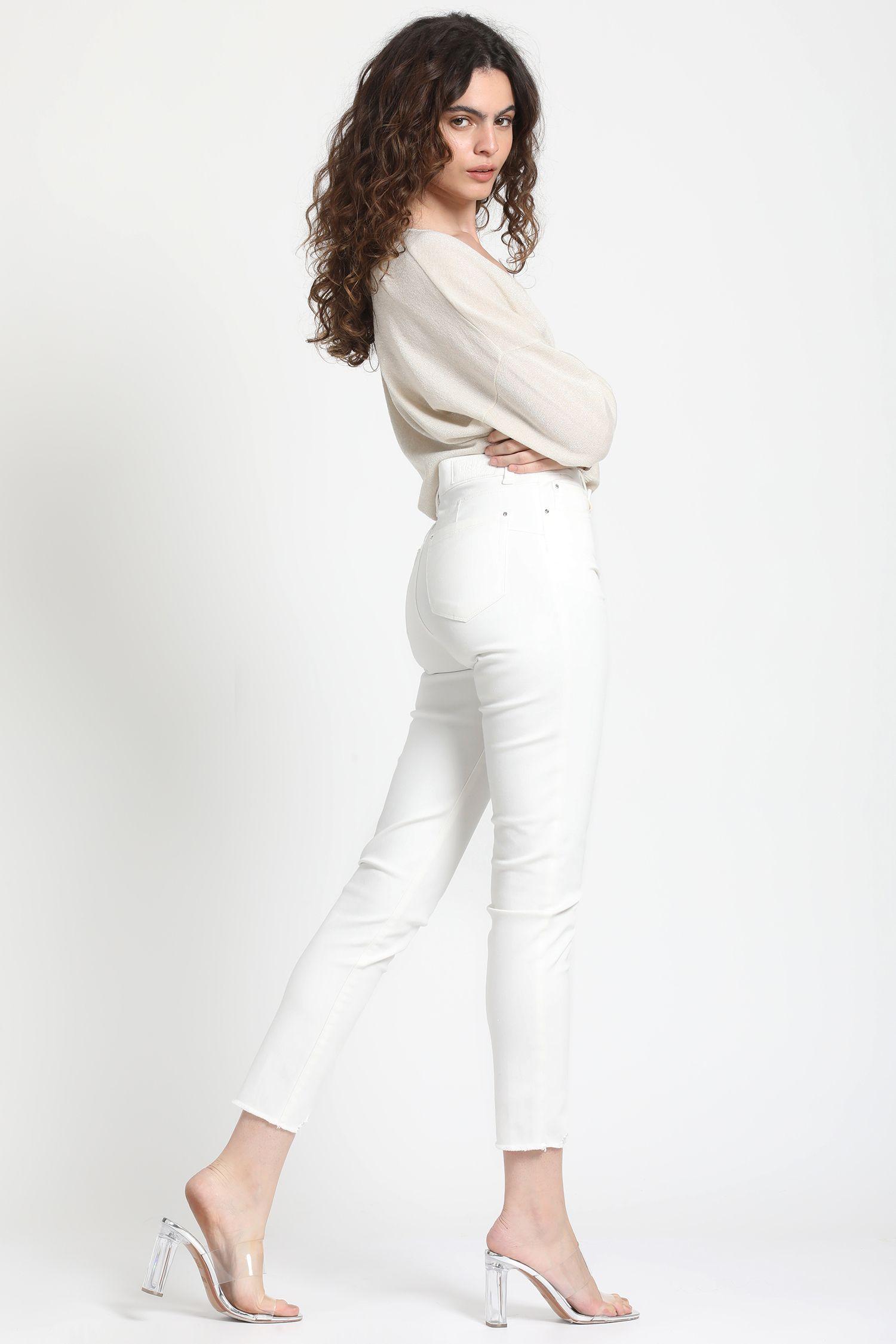 Pantalon Pitillo Push Up, Crudo Liola-2