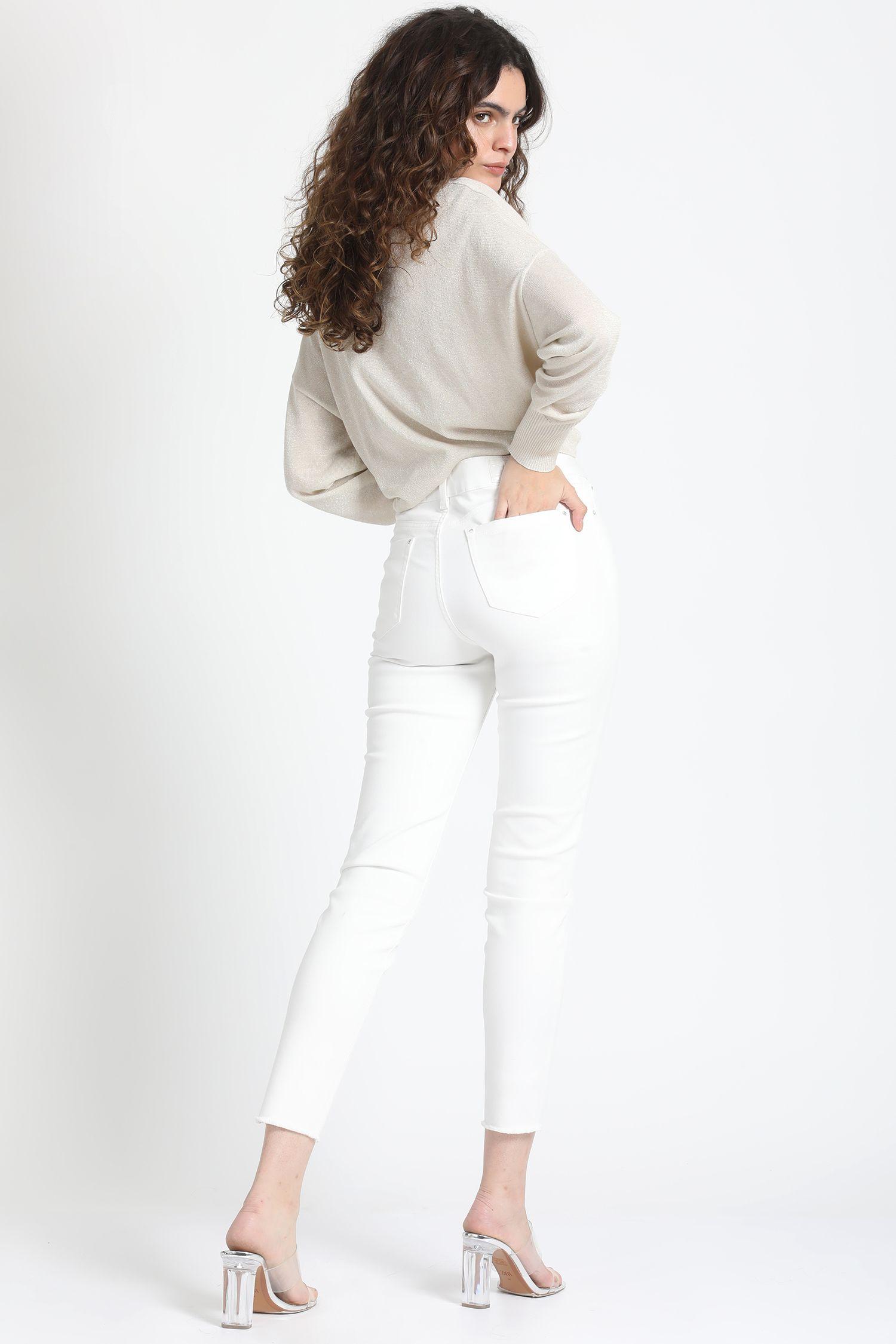 Pantalon Pitillo Push Up, Crudo Liola-3