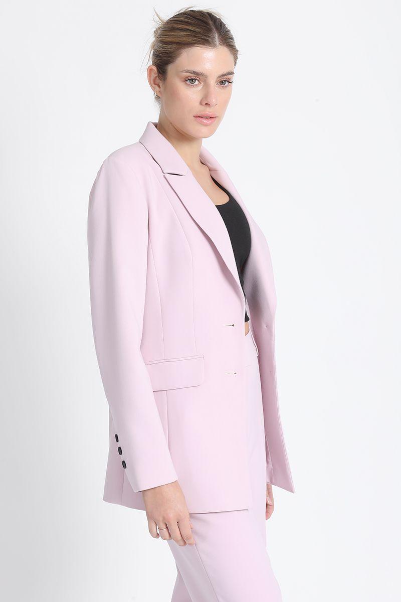Blazer Entallado Rosa Liola-4