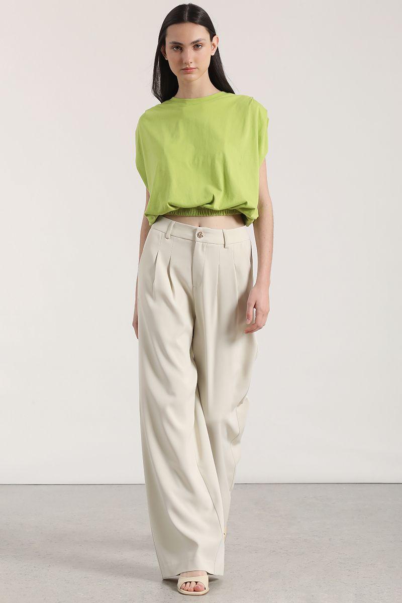 Polera englobada liola mujer verde-3