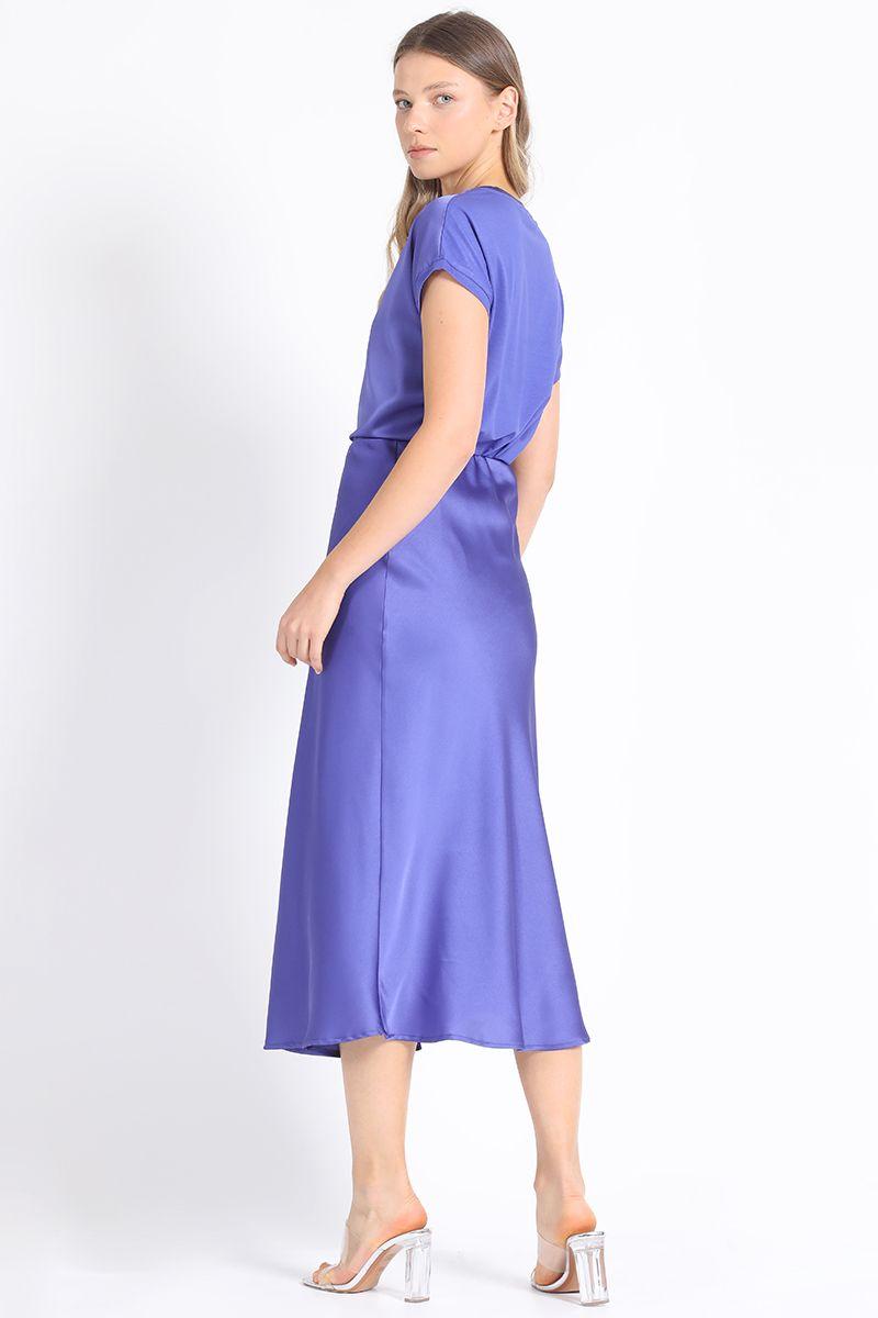 Falda Maxi Ciruela Liola-2