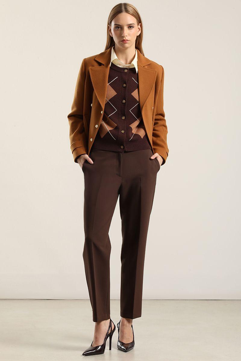 Cardigan Punto, Rombo Lurex, Cafe Liola-1