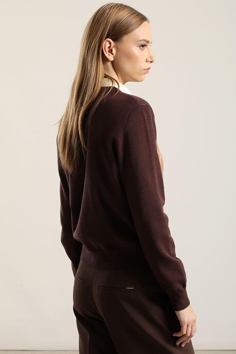 Cardigan Punto, Rombo Lurex, Cafe Liola-4