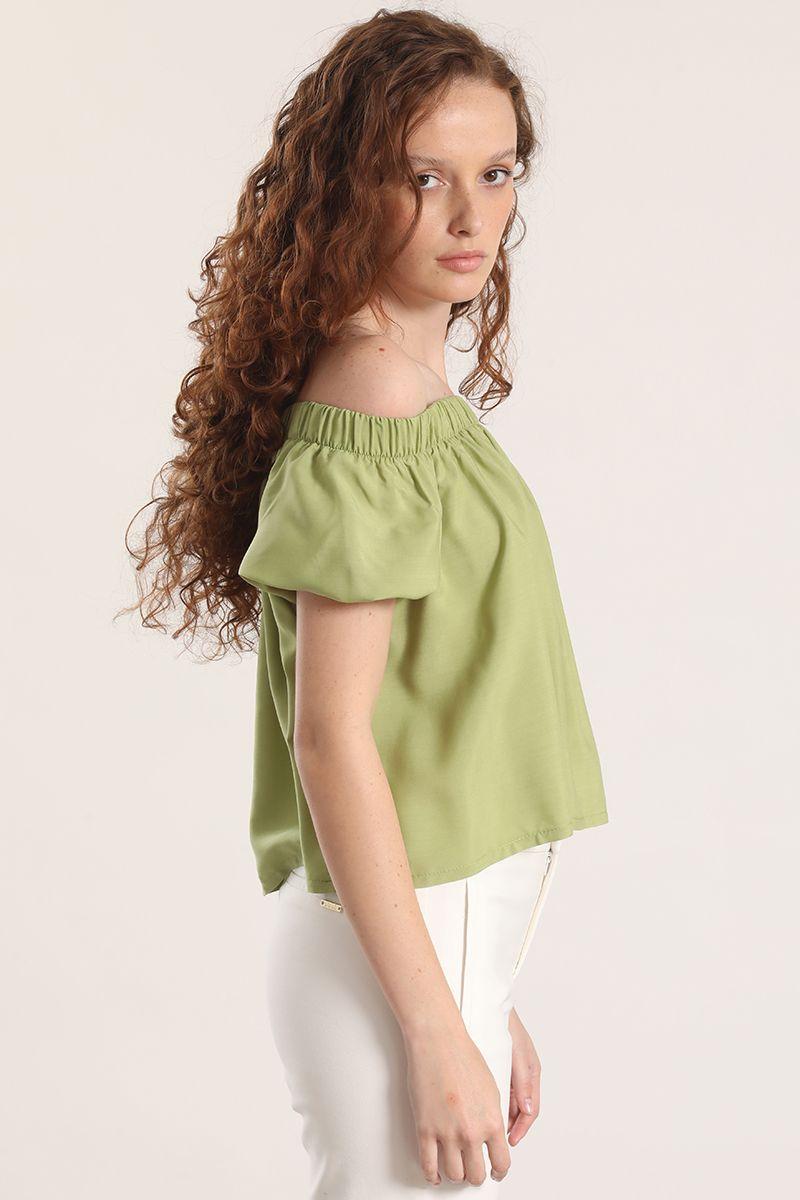 Blusa hombros liola mujer verde-4