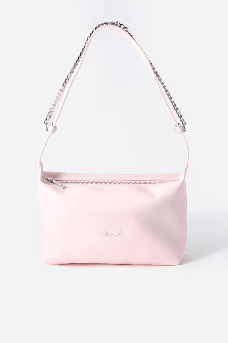 Cartera grande cadena Liola rosa-3