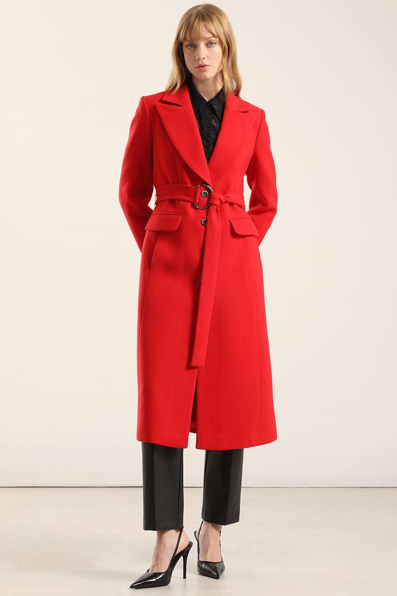 Abrigo Largo Lazada, Muflon Rojo Liola-4
