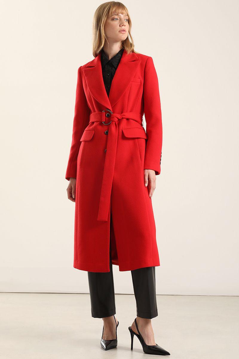 Abrigo Largo Lazada, Muflon Rojo Liola-5
