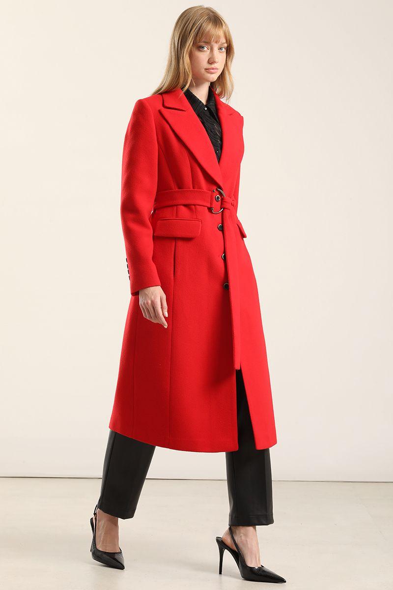 Abrigo Largo Lazada, Muflon Rojo Liola-6