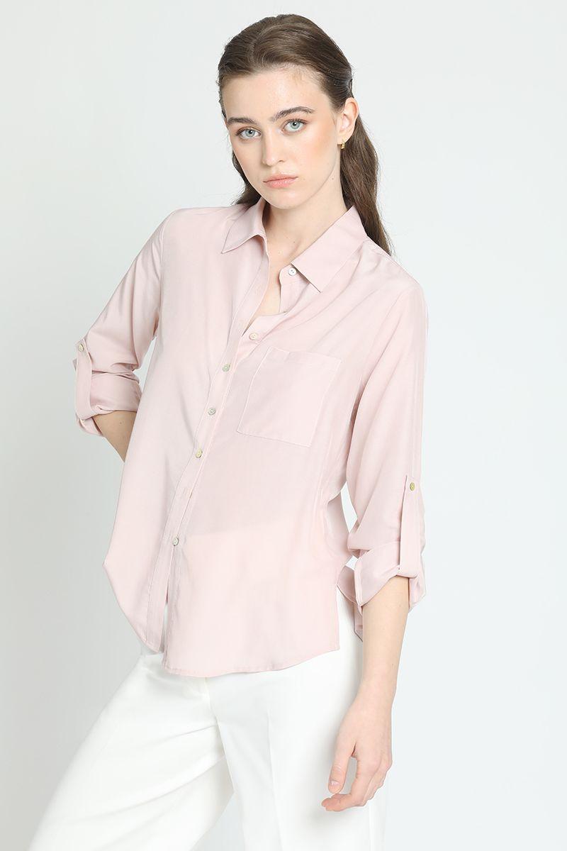 Camisa Basica Rosa Liola-2