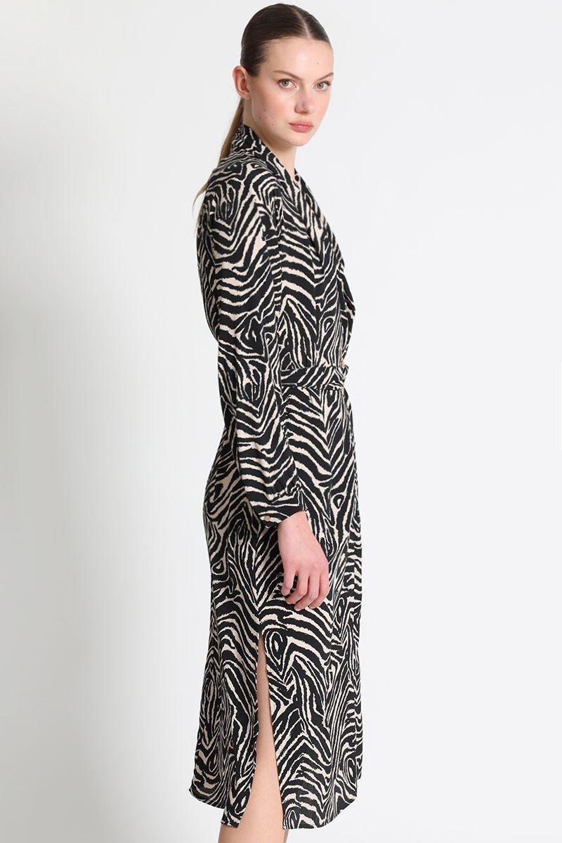 Vestido Camisero Negro Liola-3