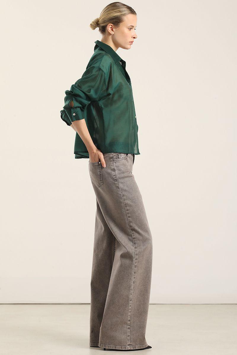 Jeans Color Straight, Procesaso, Gris Liola-2