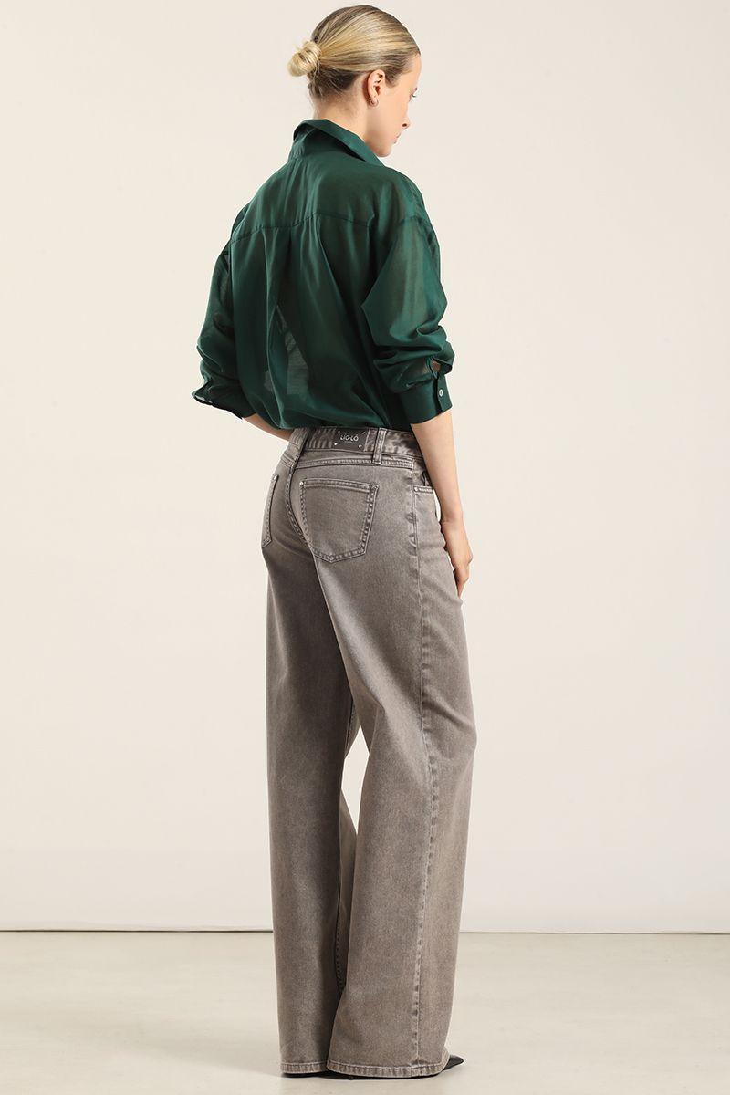 Jeans Color Straight, Procesaso, Gris Liola-6