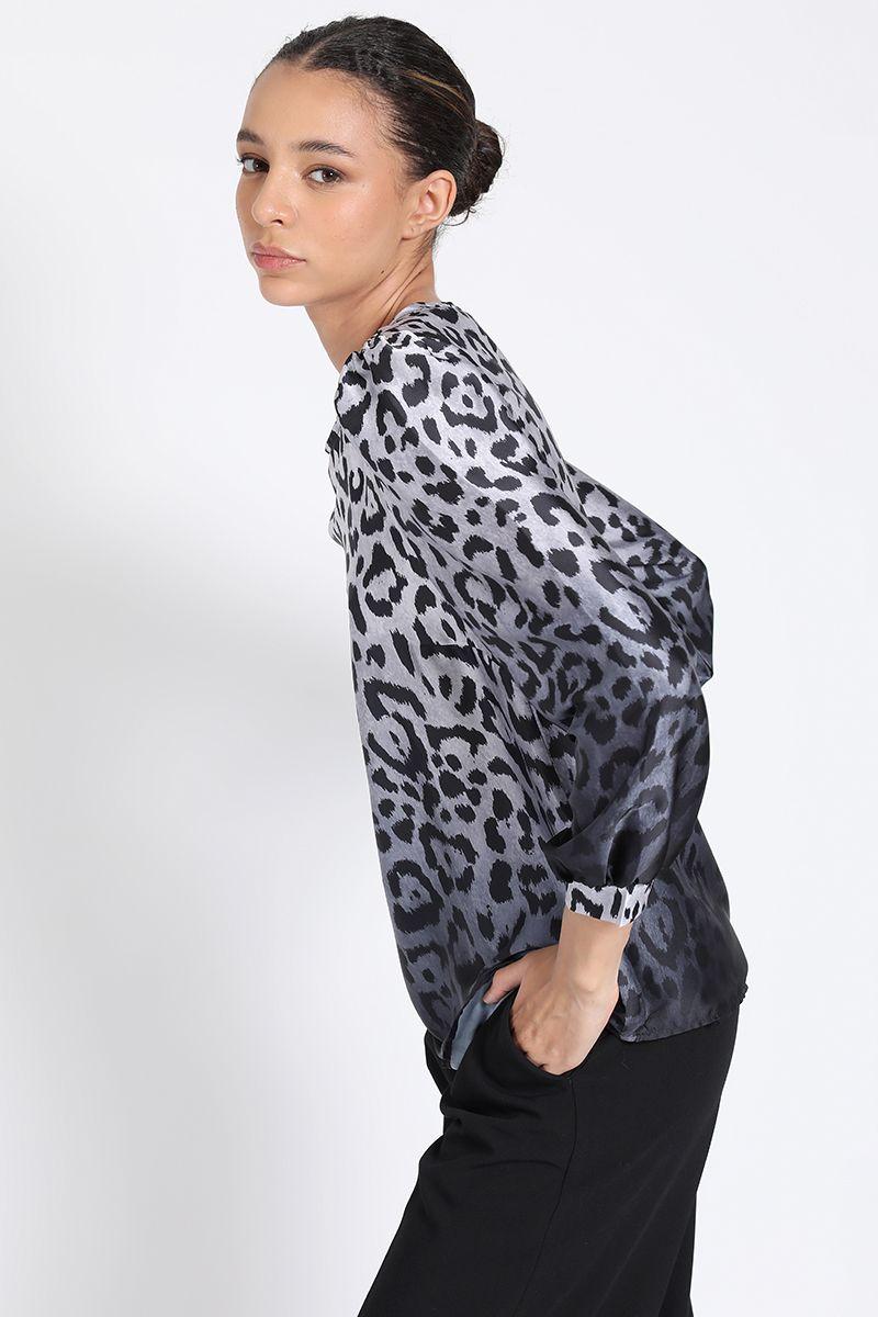Blusa Estampado Leopardo Negro Liola-4