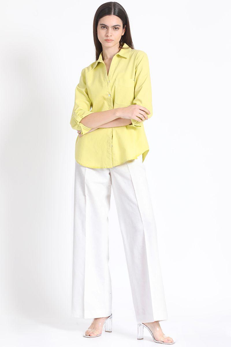 Camisa Lino Mix Pistacho Liola-1