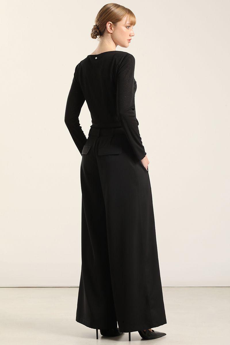 Pantalon Amplio Negro Liola-2