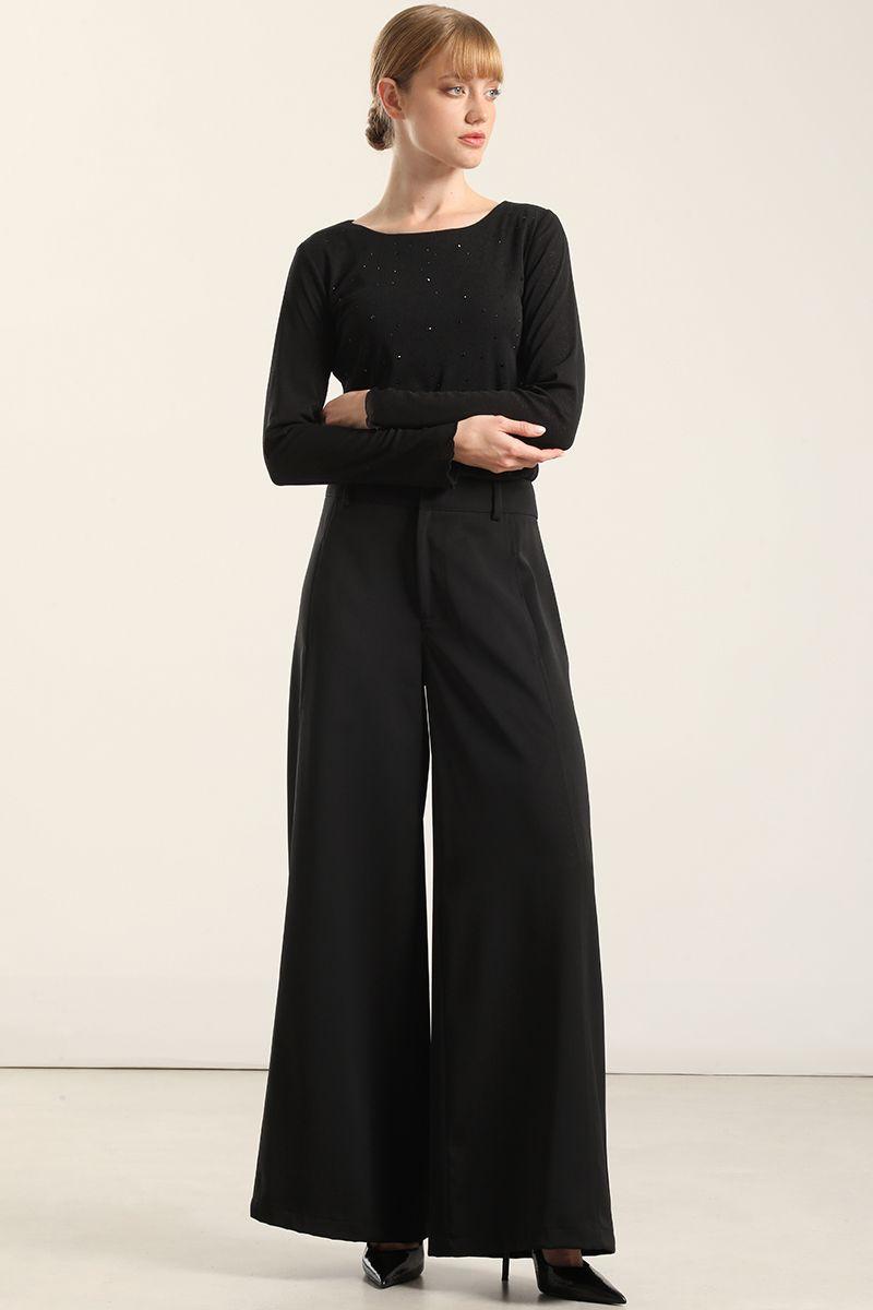 Pantalon Amplio Negro Liola-3