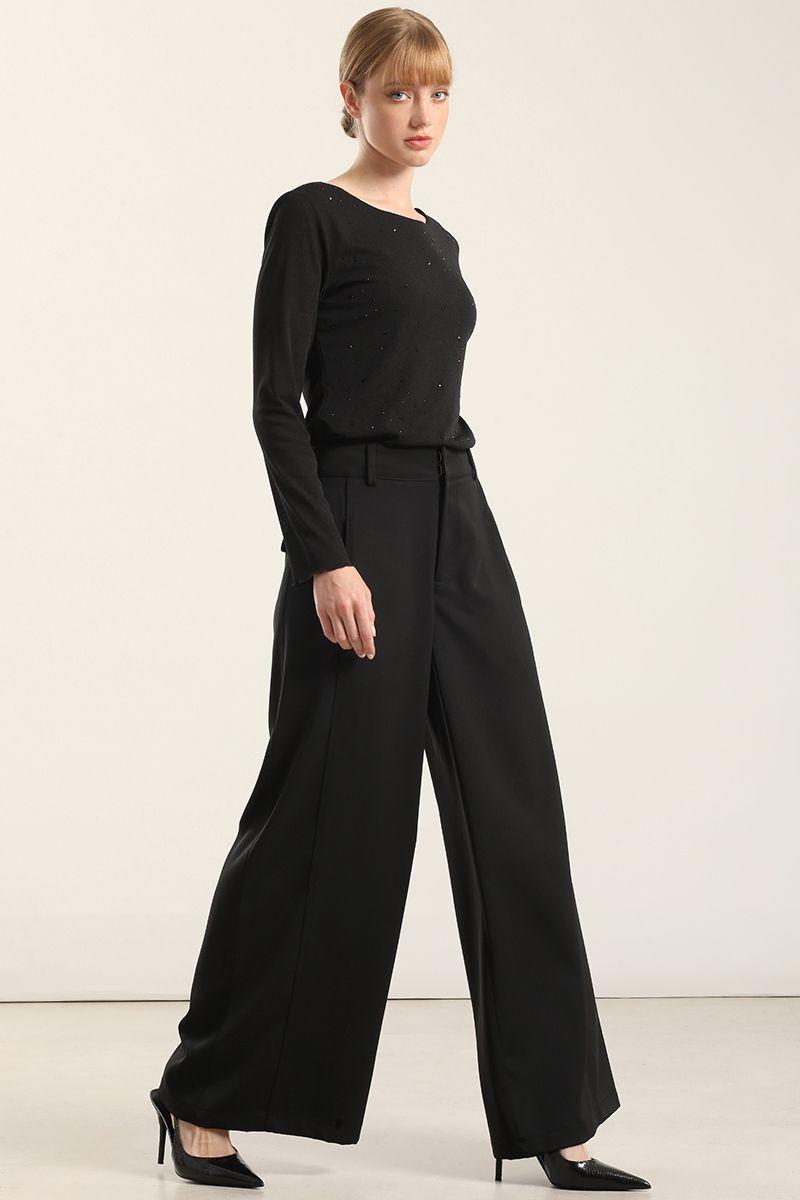 Pantalon Amplio Negro Liola-4