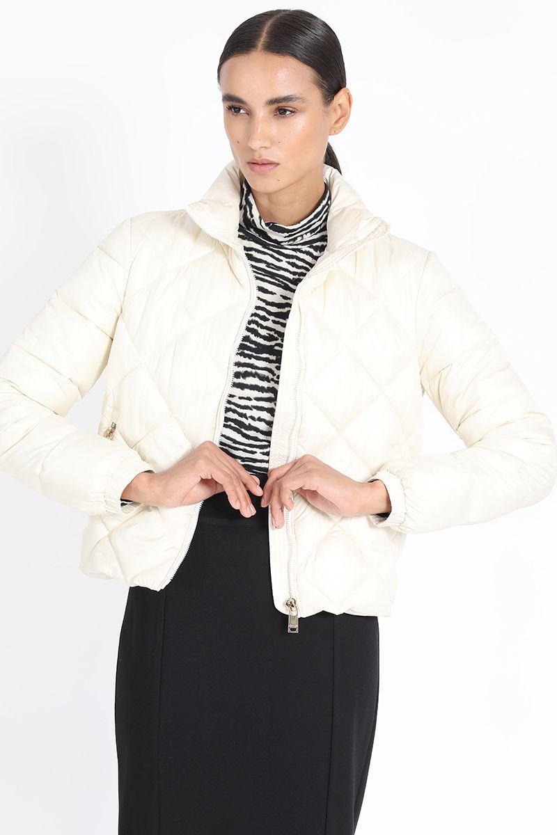 Parka Corta Tipo Bomber, Beige Liola-2