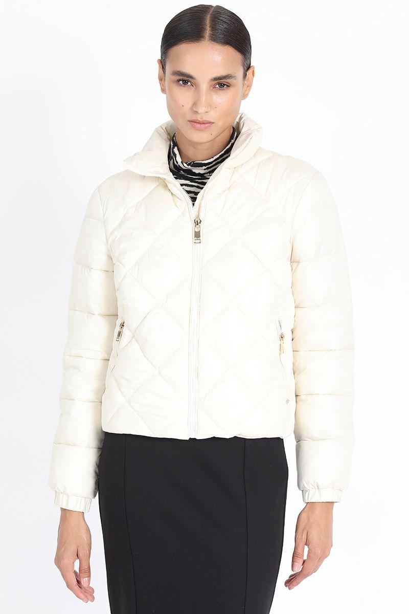 Parka Corta Tipo Bomber, Beige Liola-3
