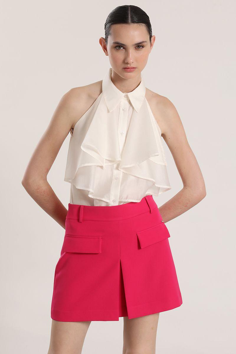 Falda pantalón Liola mujer fresa-0
