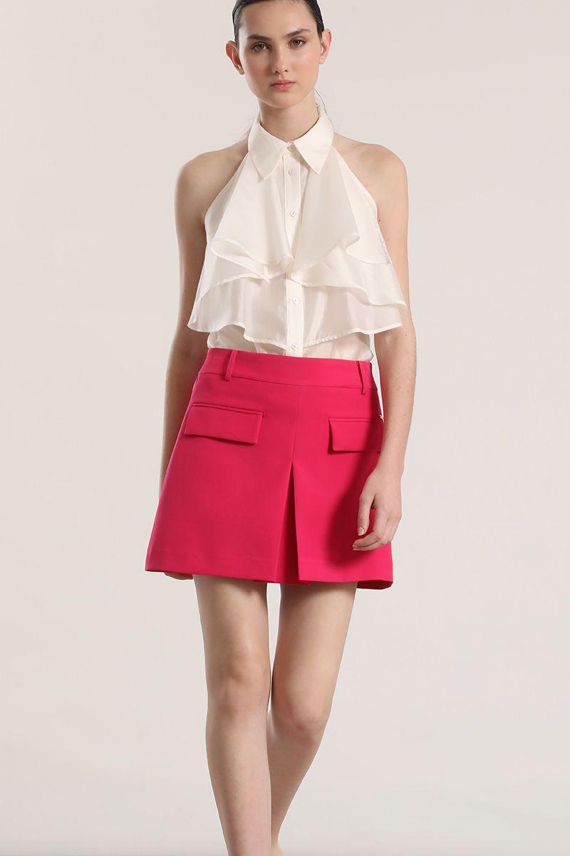 Falda pantalón Liola mujer fresa-1