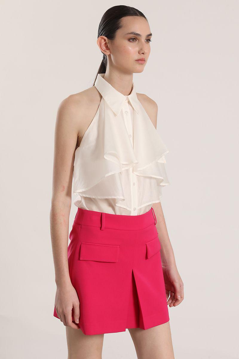 Falda pantalón Liola mujer fresa-3