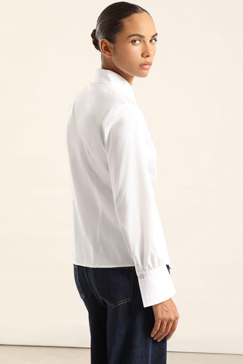Camisa Basica Poplin, Crudo Liola-4