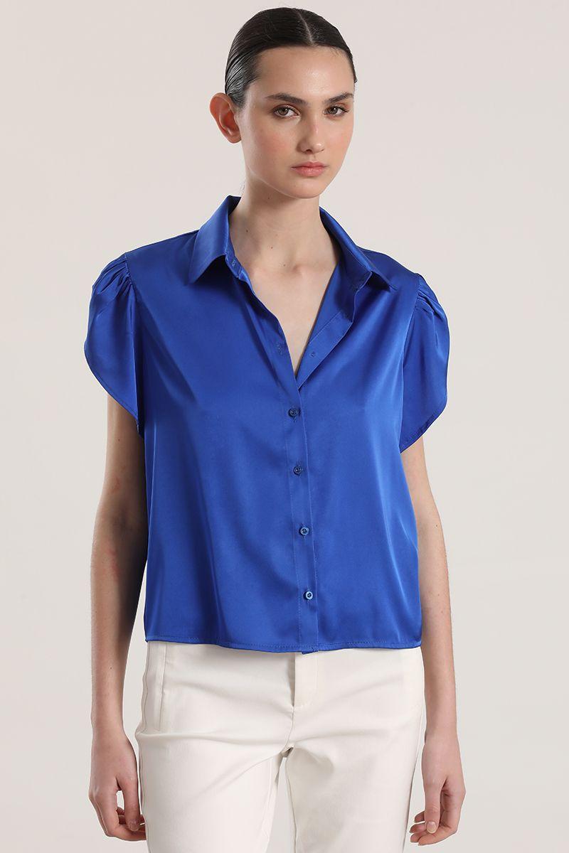 Blusa satin liola mujer azulino-4
