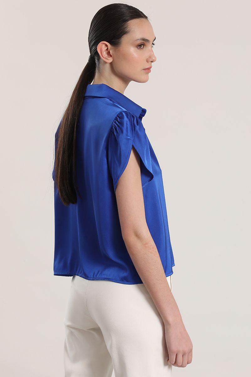 Blusa satin liola mujer azulino-5