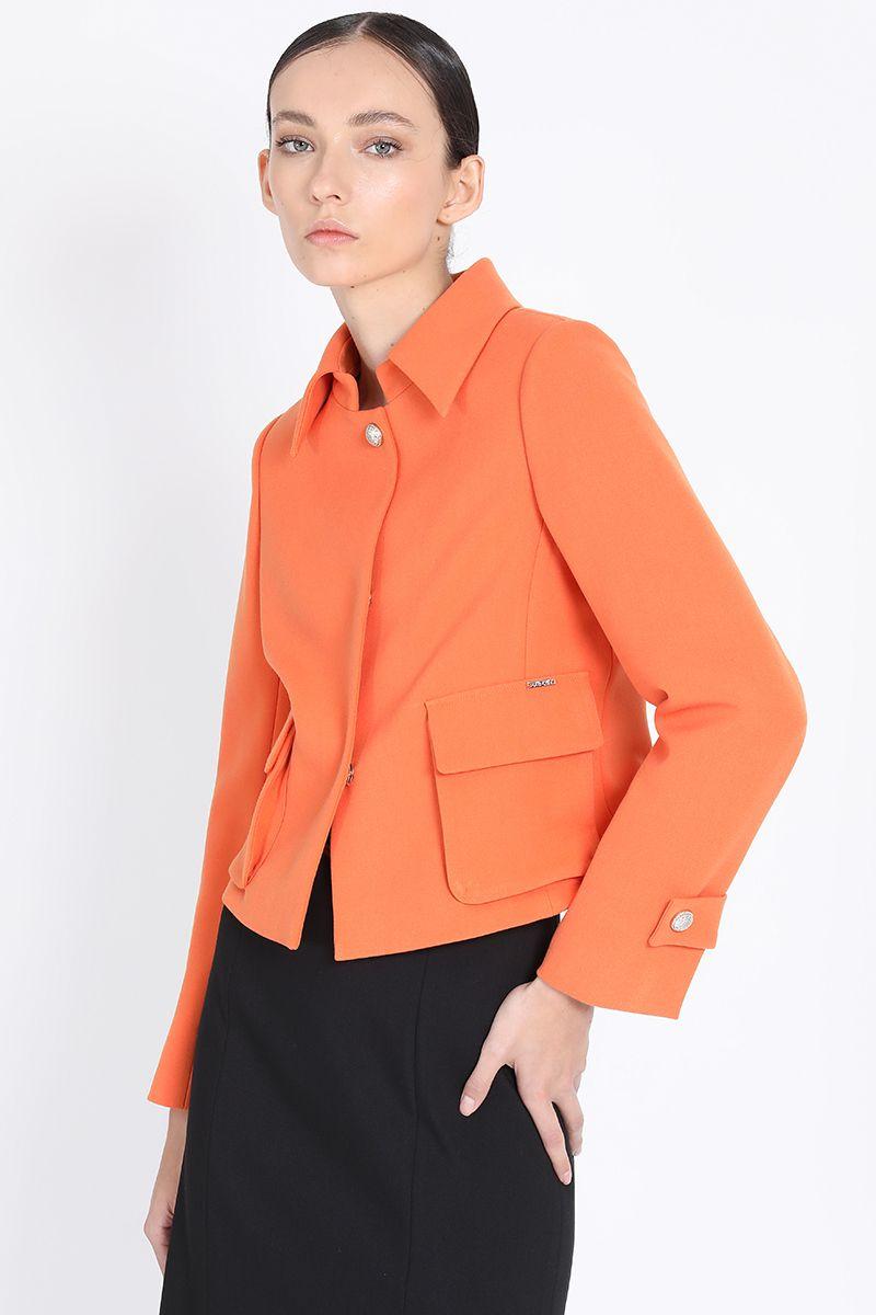Chaqueta Corta Cargo, Naranjo Liola-0