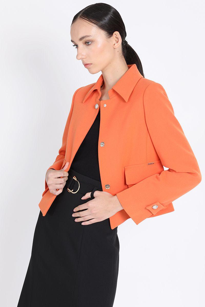 Chaqueta Corta Cargo, Naranjo Liola-3