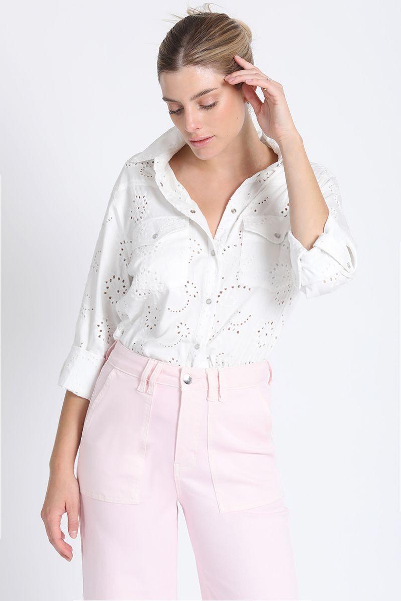 Camisa Broderie Crudo Liola-1