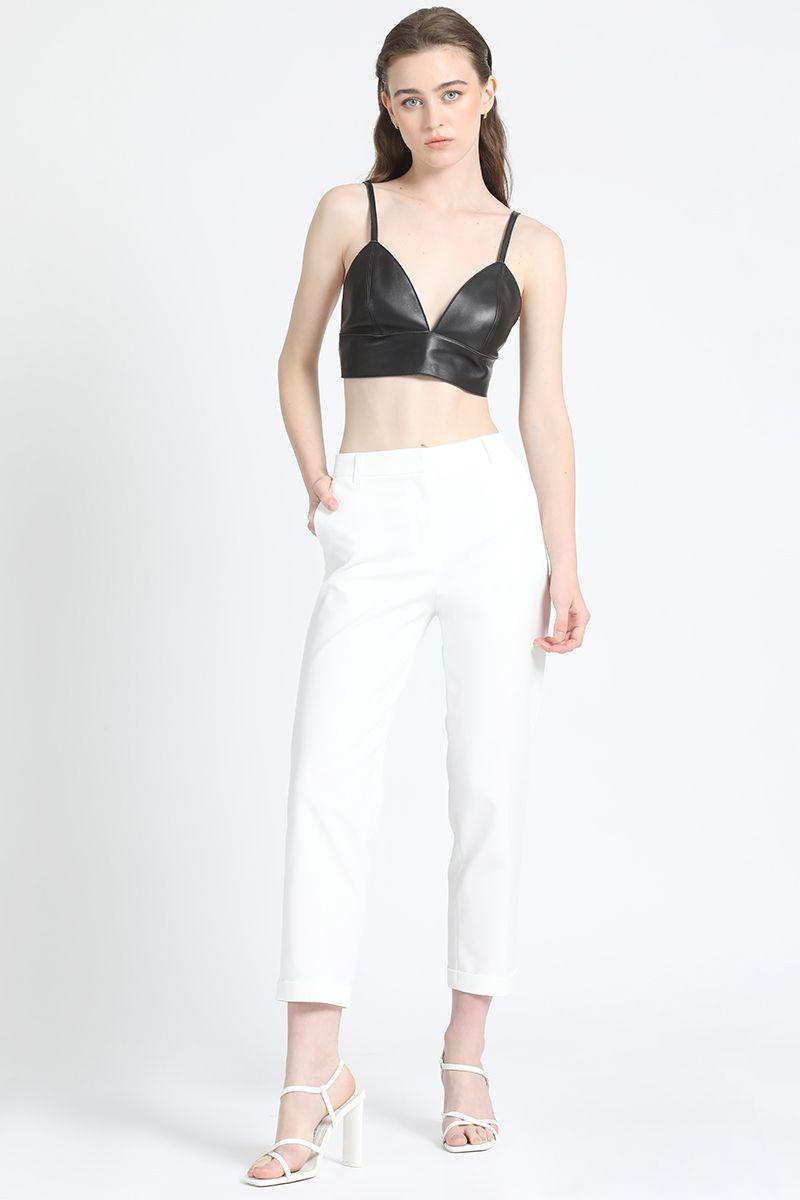 Pantalon Sastre Con Bastilla Crudo Liola-6