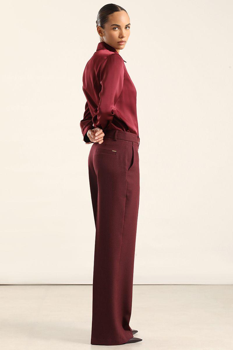 Pantalon Sastre Fantasia Melange, Burdeo Liola-6