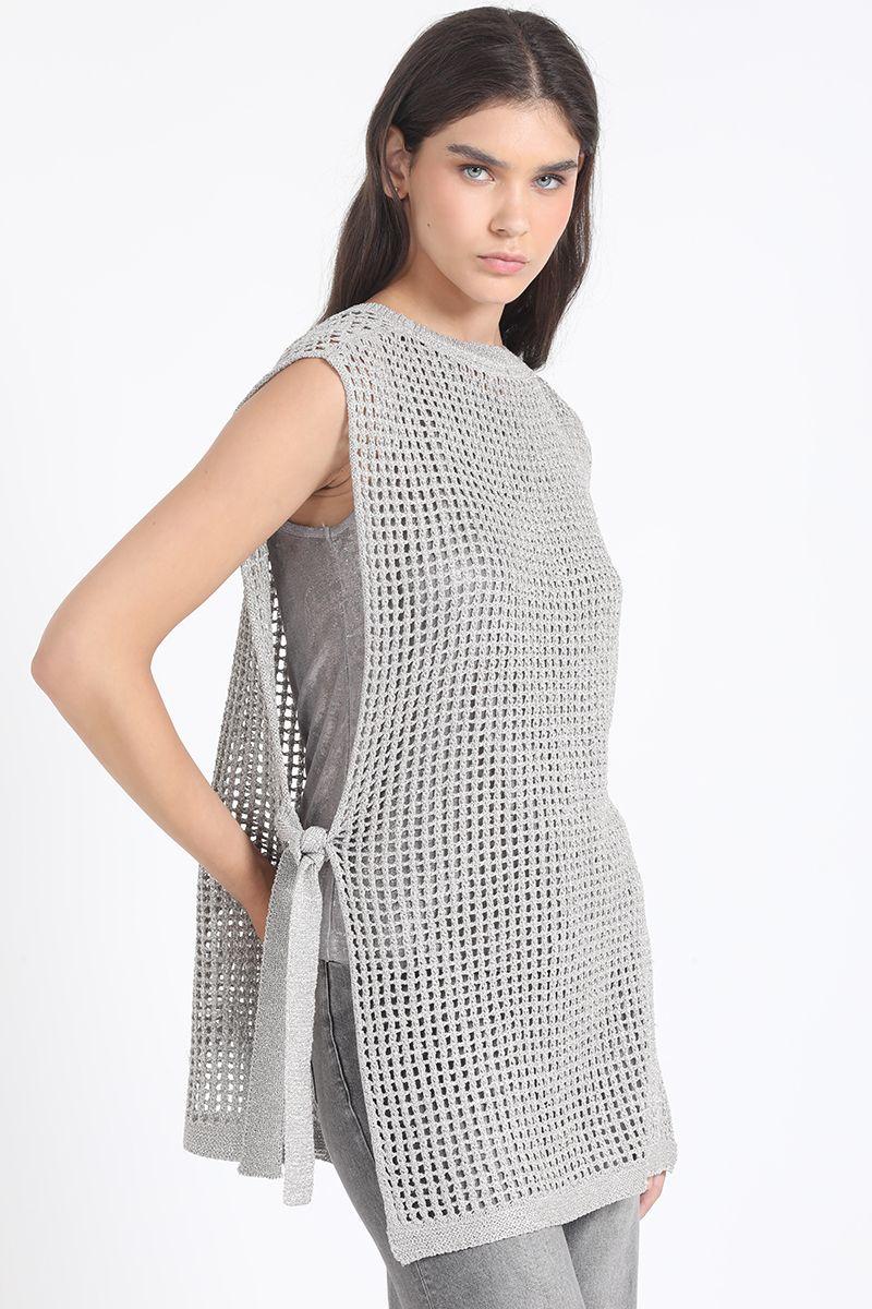 Tejido Sobrepuesto, Lurex Mix, Gris Liola-3