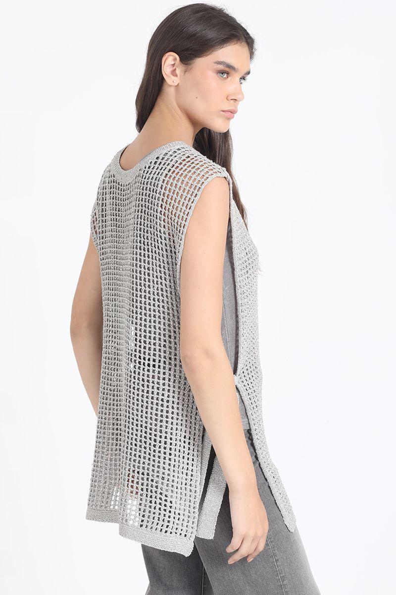 Tejido Sobrepuesto, Lurex Mix, Gris Liola-5