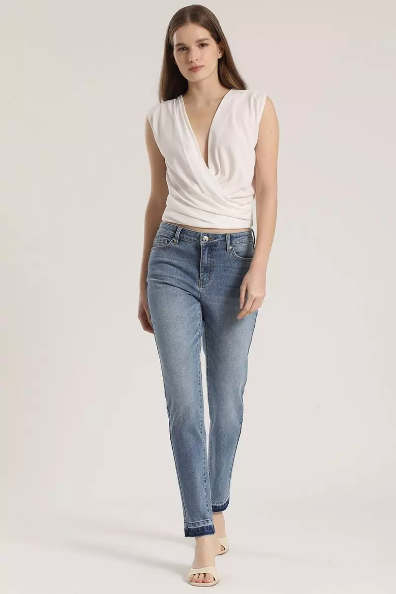 Jeans skinny Liola mujer azul-1