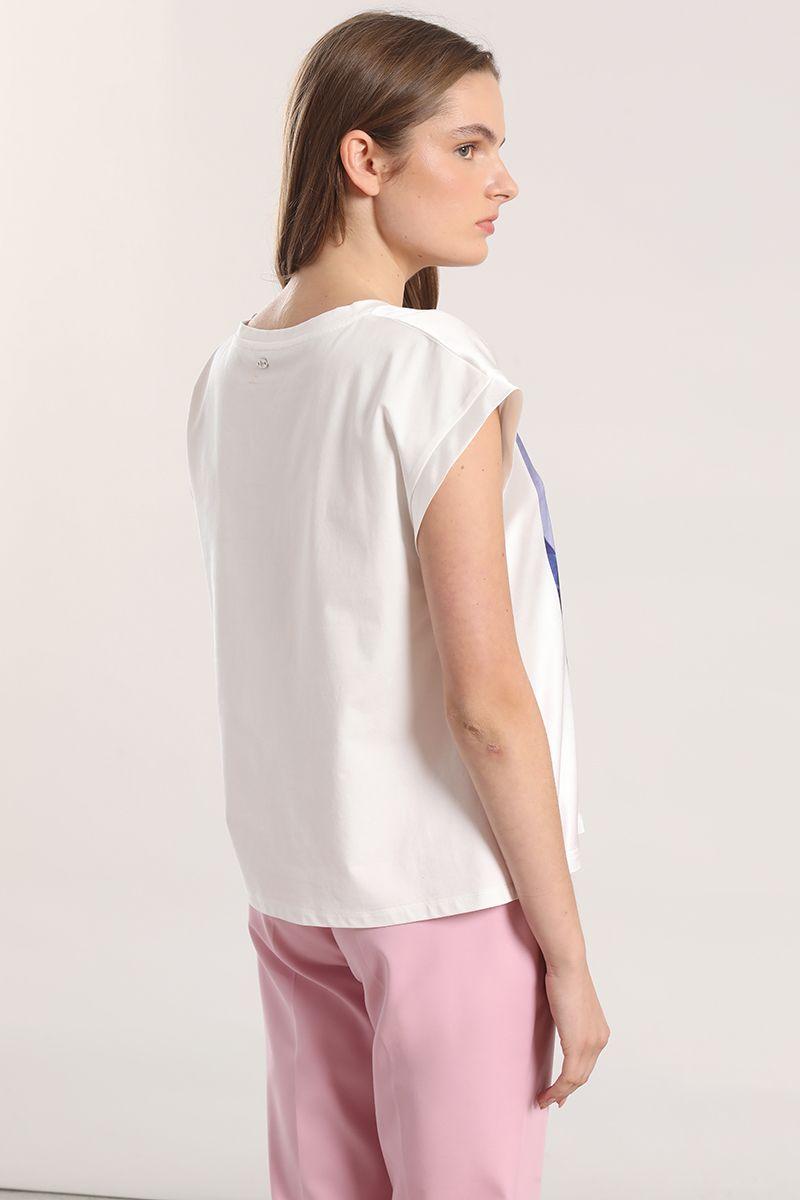 Polera satin flor estampada liola mujer violeta-6