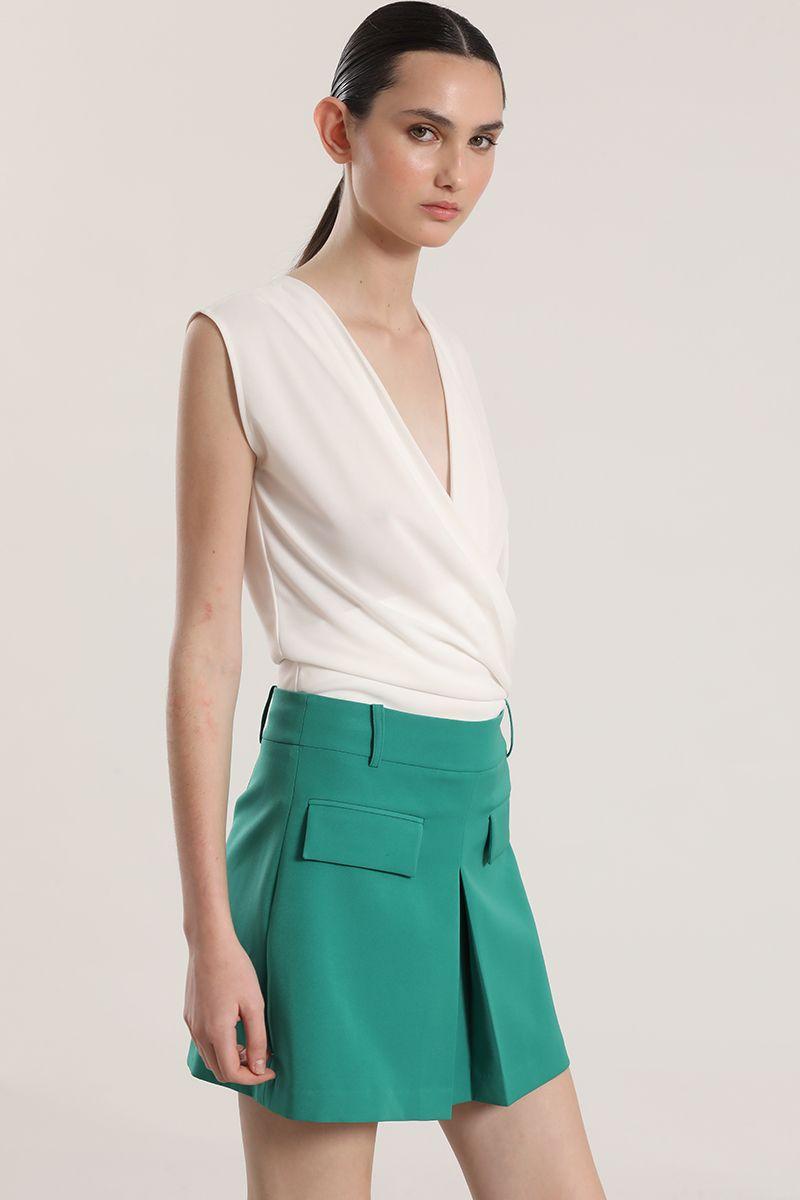 Falda pantalón Liola mujer verde-4