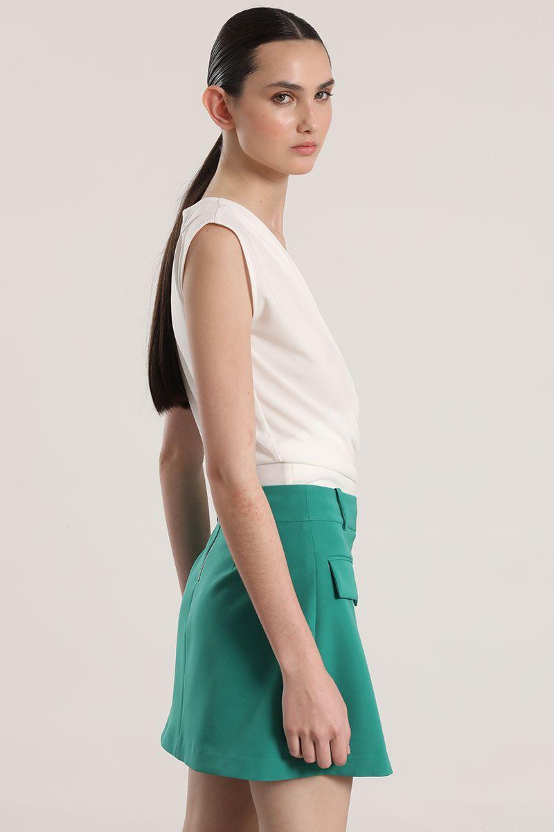 Falda pantalón Liola mujer verde-6