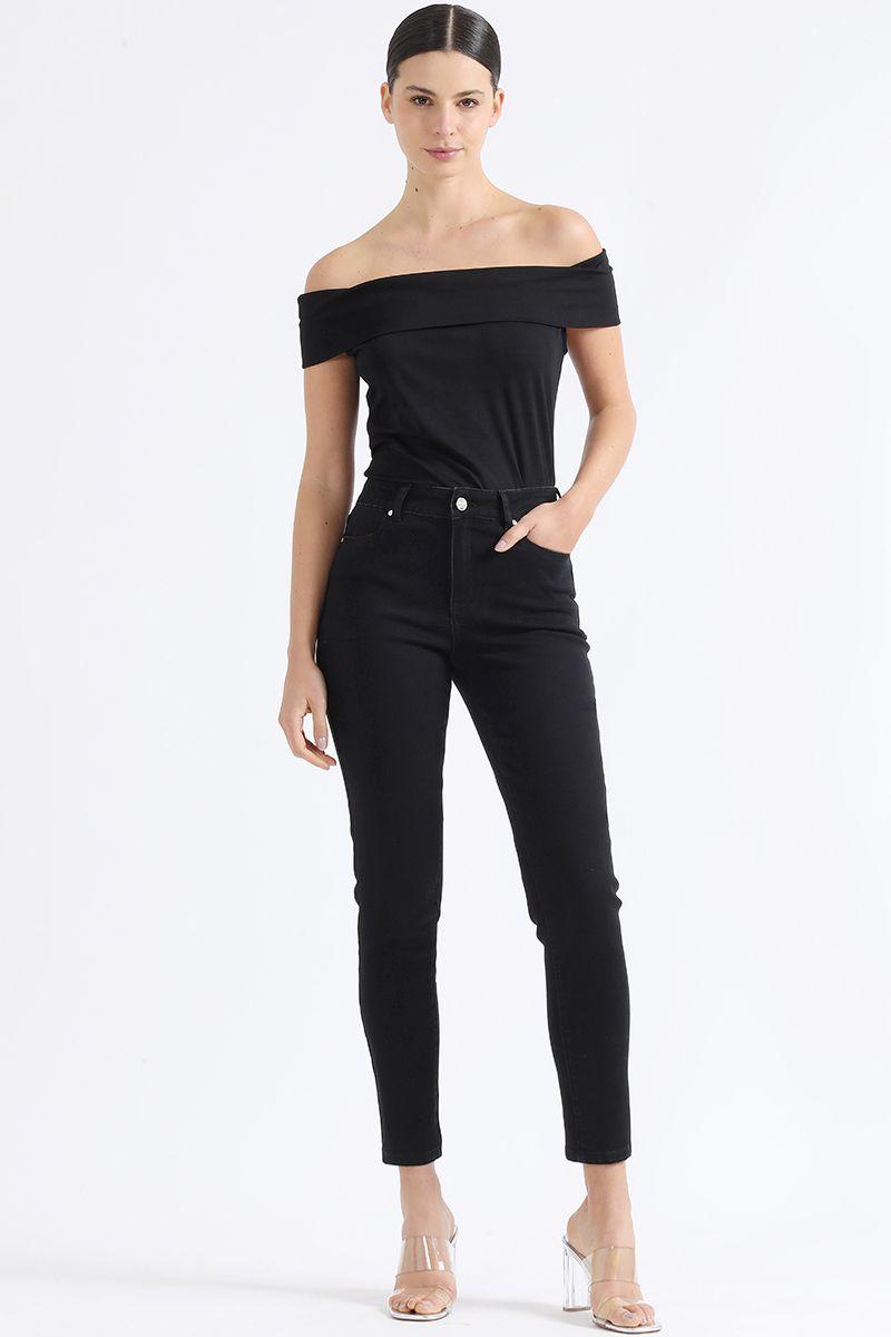 Top Hombros Descubiertos, Negro Liola-1