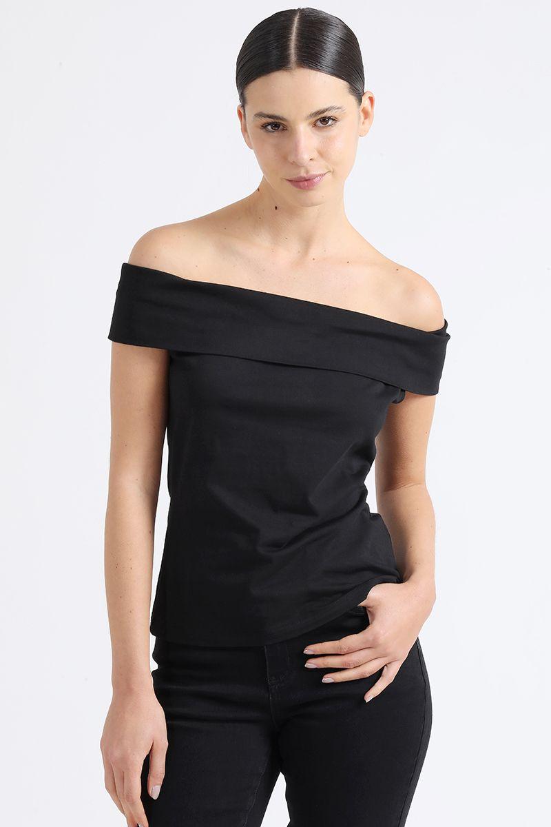 Top Hombros Descubiertos, Negro Liola-2