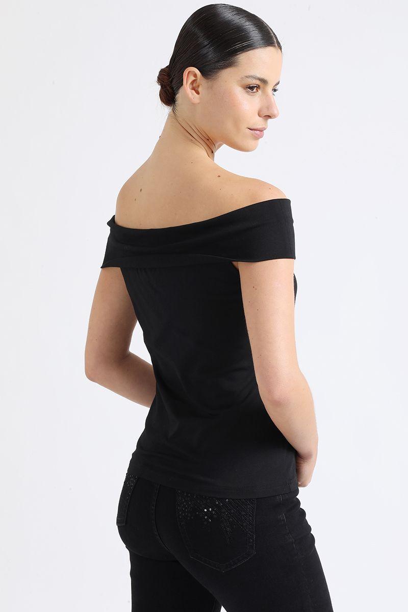 Top Hombros Descubiertos, Negro Liola-3