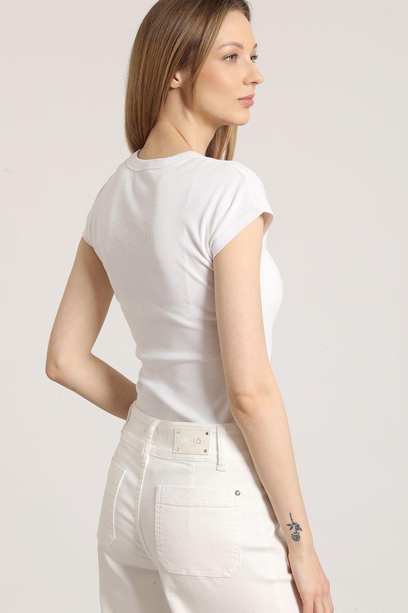 Polera ribb básica liola mujer crudo-3