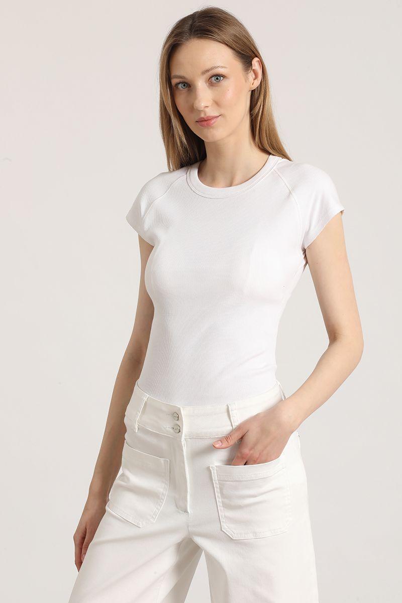 Polera ribb básica liola mujer crudo-6